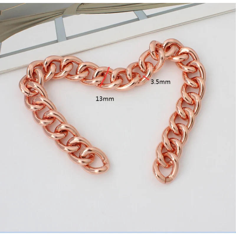 120cm/100cm/60cm 13mm 17mm Convenient Metal Purse Chain Strap Handle Replacement Chain Handbag Shoulder Bag Chain Accessories