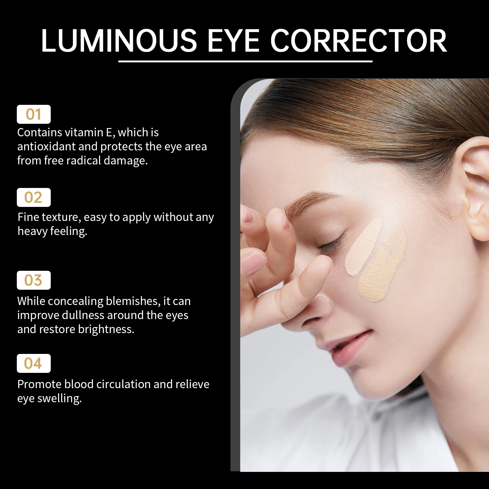 Dark Circle Concealer - Daily Eye Concealer for Covering Dark Circles, Moisturizing and Nourishing