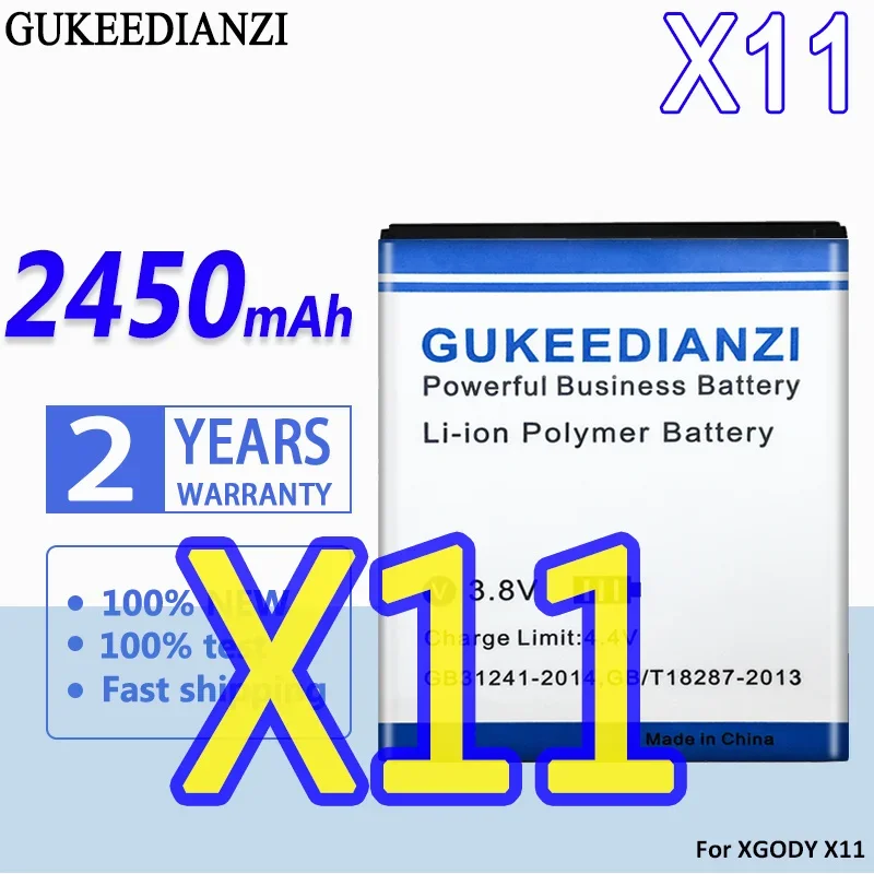 

Сменный аккумулятор GUKEEDIANZI высокой емкости 11 2450 мАч для XGODY X11