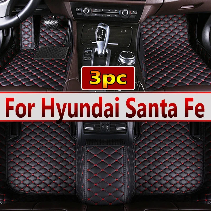 

Автомобильные коврики для Hyundai Santa Fe, пять сидений, 2013, 2014, 2015, 2016, 2017, 2018, автомобильные накладки на ножки, коврик, аксессуары для интерьера