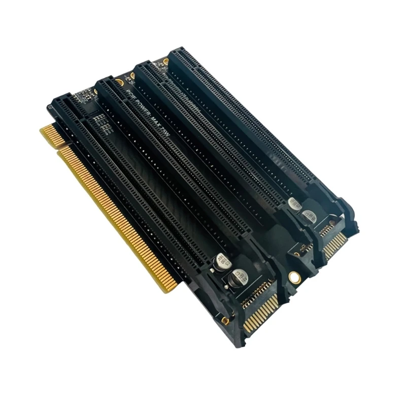 

M17B Плата расширения PCIe-Bifurcation X16–X4X4X4X4 PCIE Gen3 X16, разделенная плата адаптера с 1 по 4 порта Порт питания