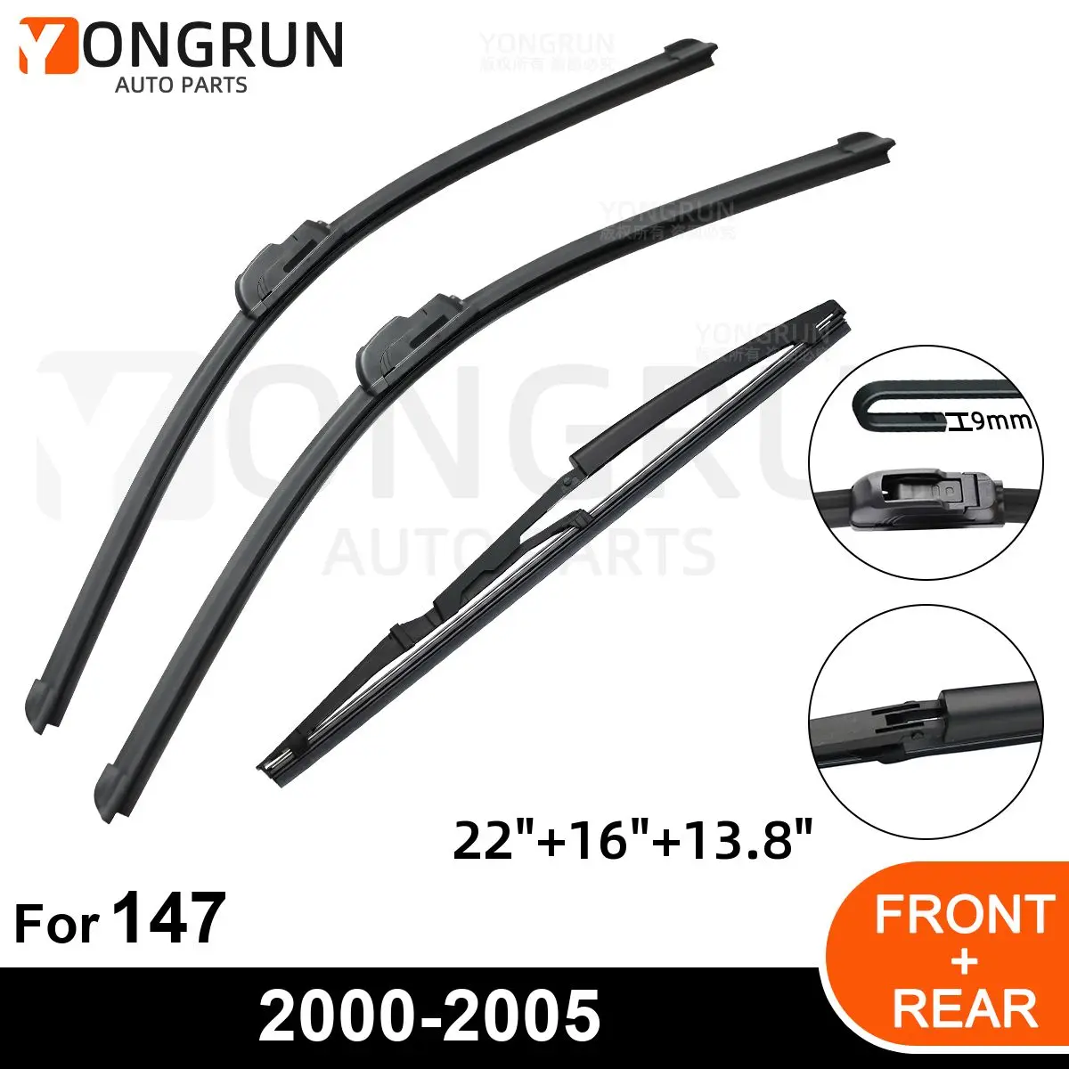 

Щетка стеклоочистителя для Alfa Romeo 147 22 16 13,8 2000 2002 2003 2004 2005