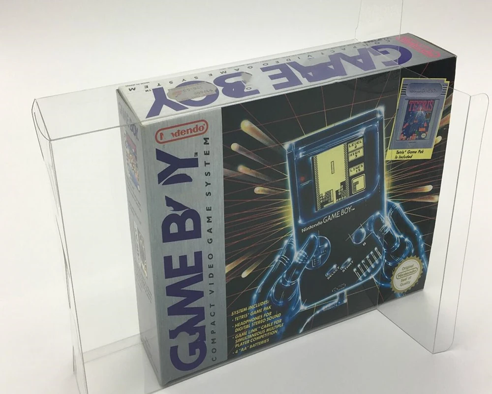 Pellicola Salvaspazio Trasparente Per Nintendo Game Boy/Gb/Tetris Coabitation Raccogliere Scatole Tep Storage Game Shell Clear Display Case
