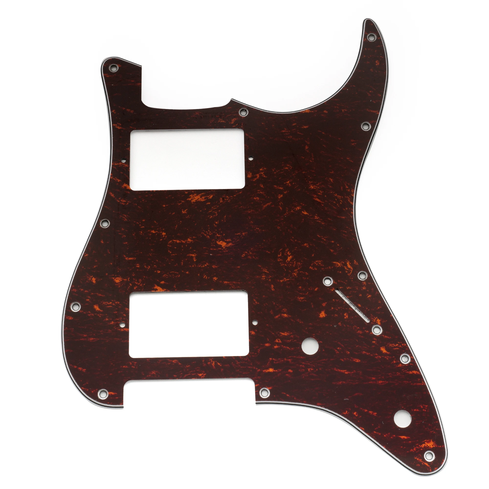 Musiclily Pro 11-Loch-ST-HH-Gitarren-Schlagbrett mit abgedecktem Humbucker-2-Pot-Layout für E-Gitarre im Fender Squier ST-Stil – Detail 30