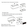 SHIMOYAMA Plastic Tissue Box Magnetic Suction Wall-mounted Toilet Paper Case Car Kitchen Home Desktop Napkin Storage Holder 3