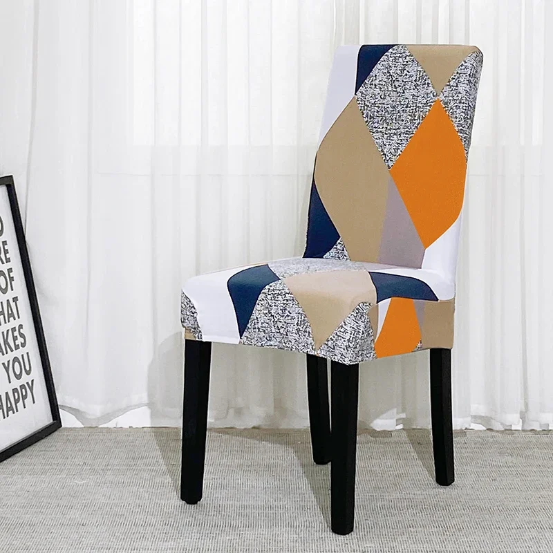 

Chair Covers for Dining Room,Stretch Spandex Removable Washable Anti-dust Seat Slipcover, Multicolor 1PC Chair covers