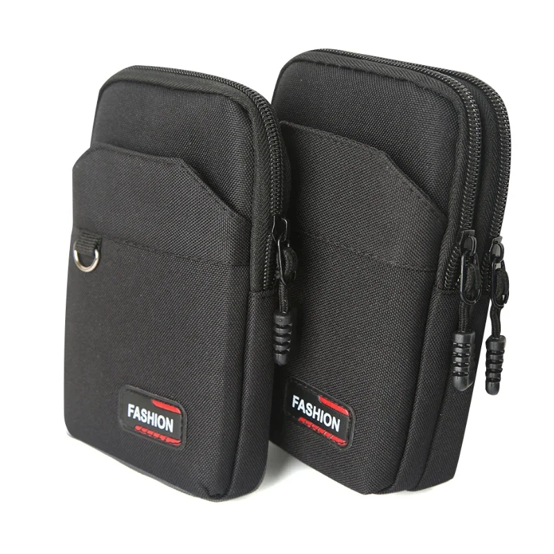 Double Layer Nylon Waist Bag Outdoor Waist Fanny Pack Men Phone Pouch Camping Hunting Waist Bag Purses Belt Bag