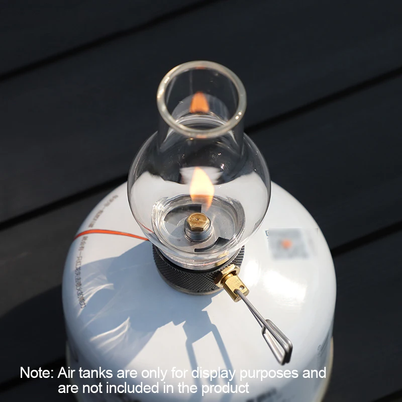 E5 Portable Camping Gas Candle Lamp Light Compact Butane Gas Light Outdoor Use for Camping Fishing Picnic Night Lamp
