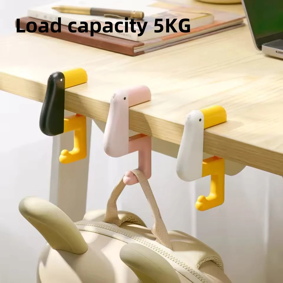 6x Tischhaken Enten-Design - Höhenverstellbare Taschenhalter Für Schreibtisch