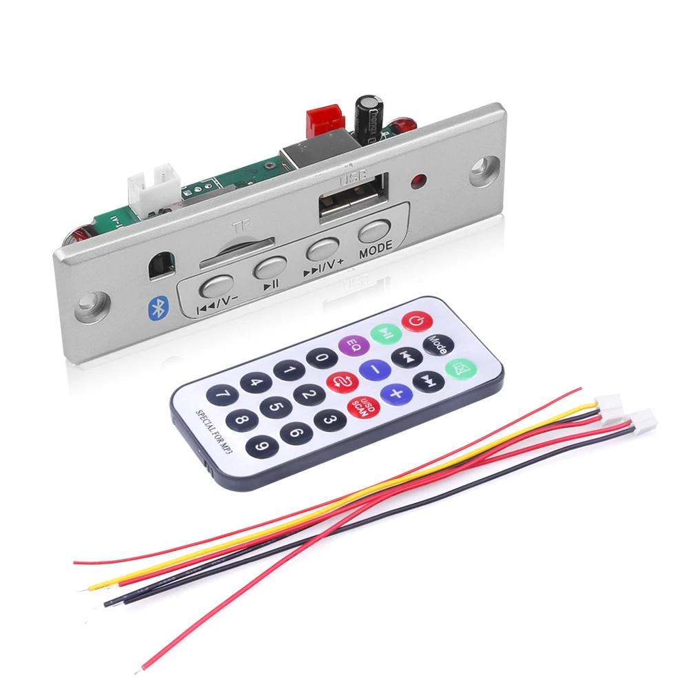 Bluetooth 5.0 Decoder Board MP3 Player Car Audio Support USB TF FM Radio Module for Car DC 5V 12V Support MP3 WMA WAV FLAC APE audio mp3 player bluetooth mp3 decoder audio decoder board