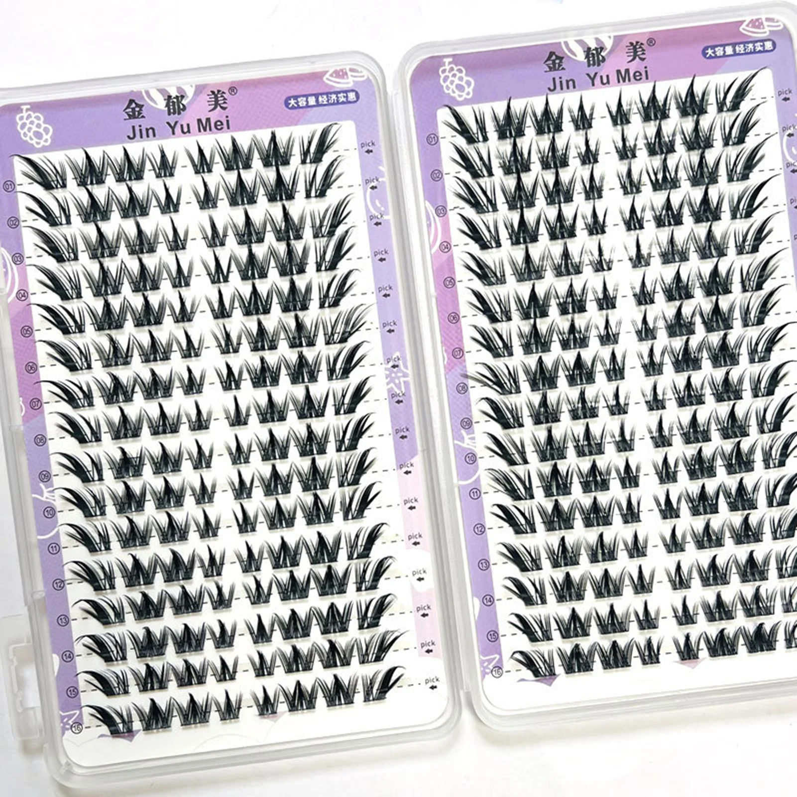 Koreanischen Stil Falsche Wimpern U Form Wimpern Falsche Wimpern Koreanische Mädchen Gruppe DIY Separate Cluster Flauschigen Make-Up Zubehör – Detail 8