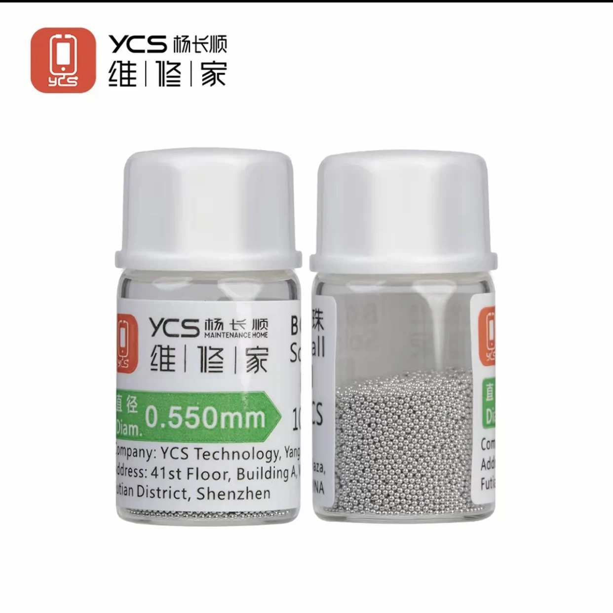 YCS BGA 솔더볼, 0.3-0.55mm, 다양한 크기, 25,000개 볼들이 한 팩에 담긴 형태, 모바일 IC 칩 BGA 주석 도금용.