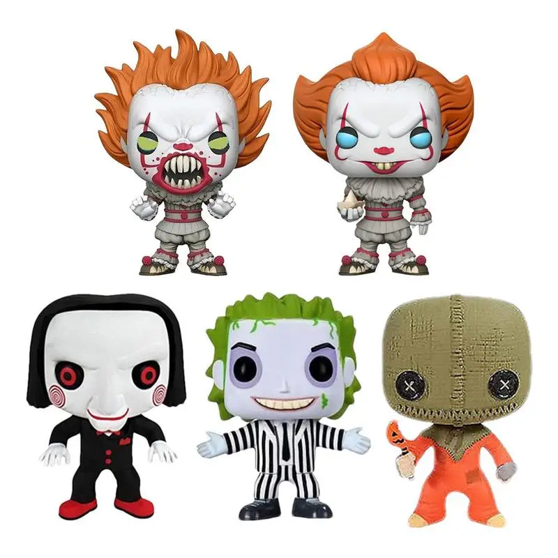 Clown Chucky Doll Car Dashboard Ornaments Cosbaby Pennywise Figure