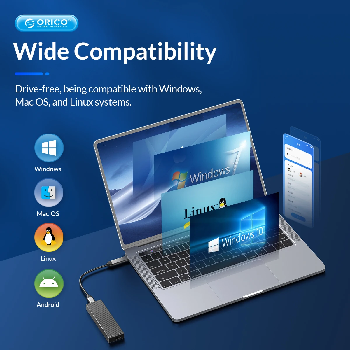 ORICO   M2 NVMe SSD ̽ ˷̴, M Ű M  B Ű NVMe PCIe   SSD Ŭ, ð , 10Gbps