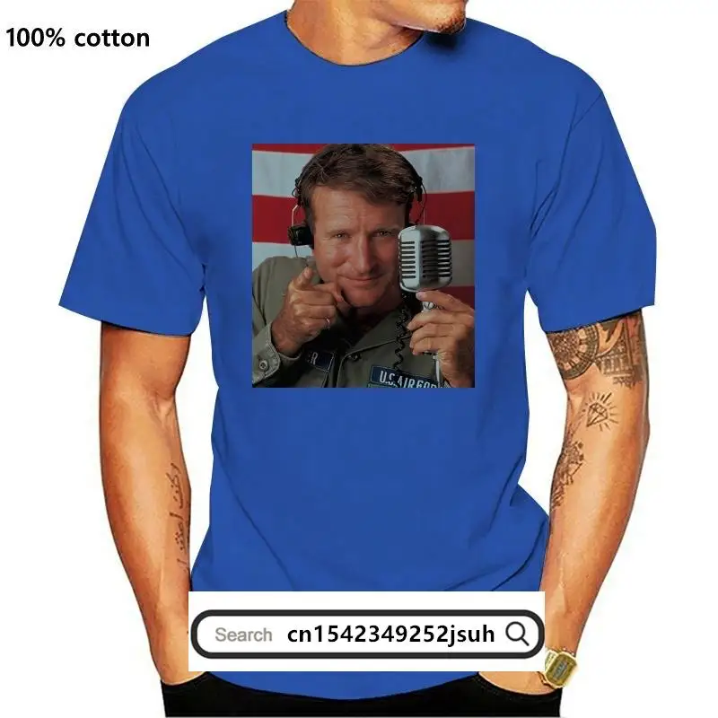 

New Men T shirt Robin Williams Vietnam Mic Funny Gift Designer funny t-shirt novelty tshirt women
