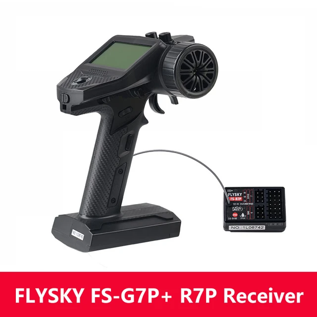 Flysky fs g7p受信機付き送信機,ディスプレイ付き送信機,7ch,2.4g ...