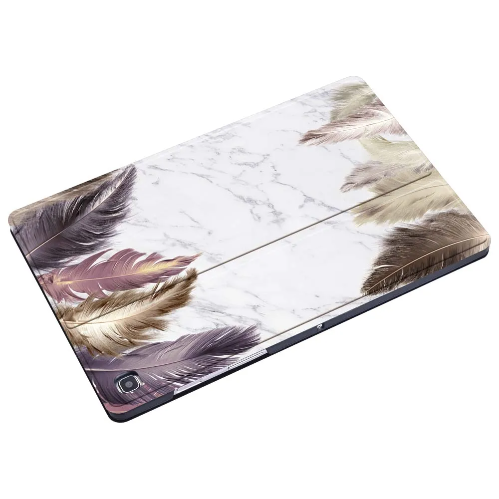 Capa de Couro para Tablet para Samsung Galaxy Tab s4 T820 10.5 S5e T720 s6 T865 s6 Lite 10.4 P610 P615 s7 T870 T875 11 Capa de Pena - Imagem 6