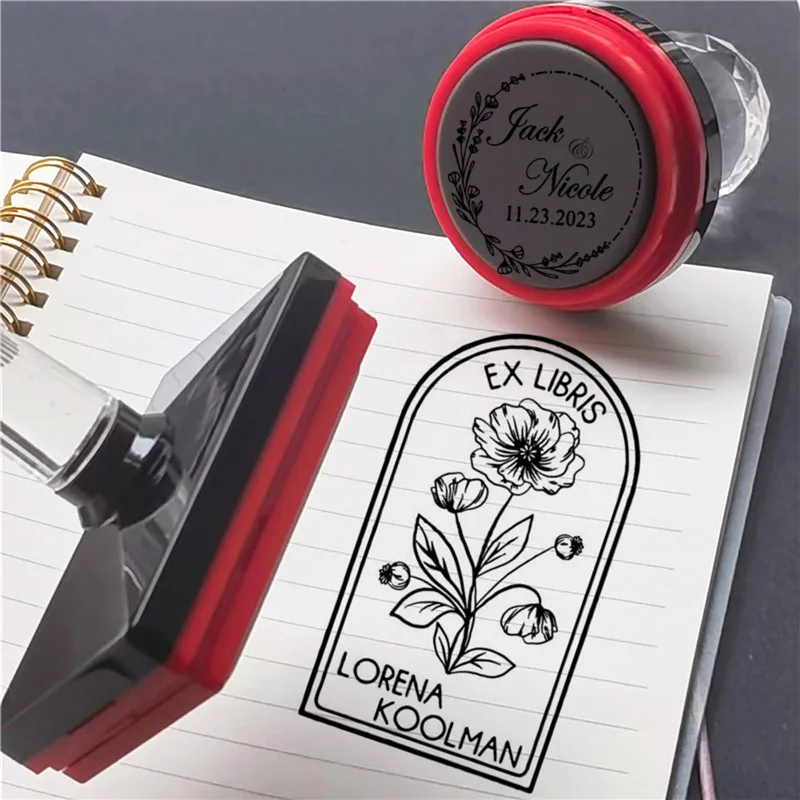 Personalized Logo and Text Self inking Stamp custom your own design company logo Customized Photosensitive Seal ink Stamp self inking stamp