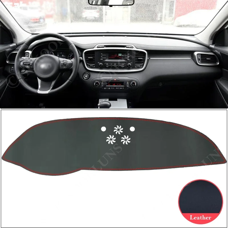 PU Leather Dashboard Cover Protective Pad - Sunshade & Anti-UV Car Accessory