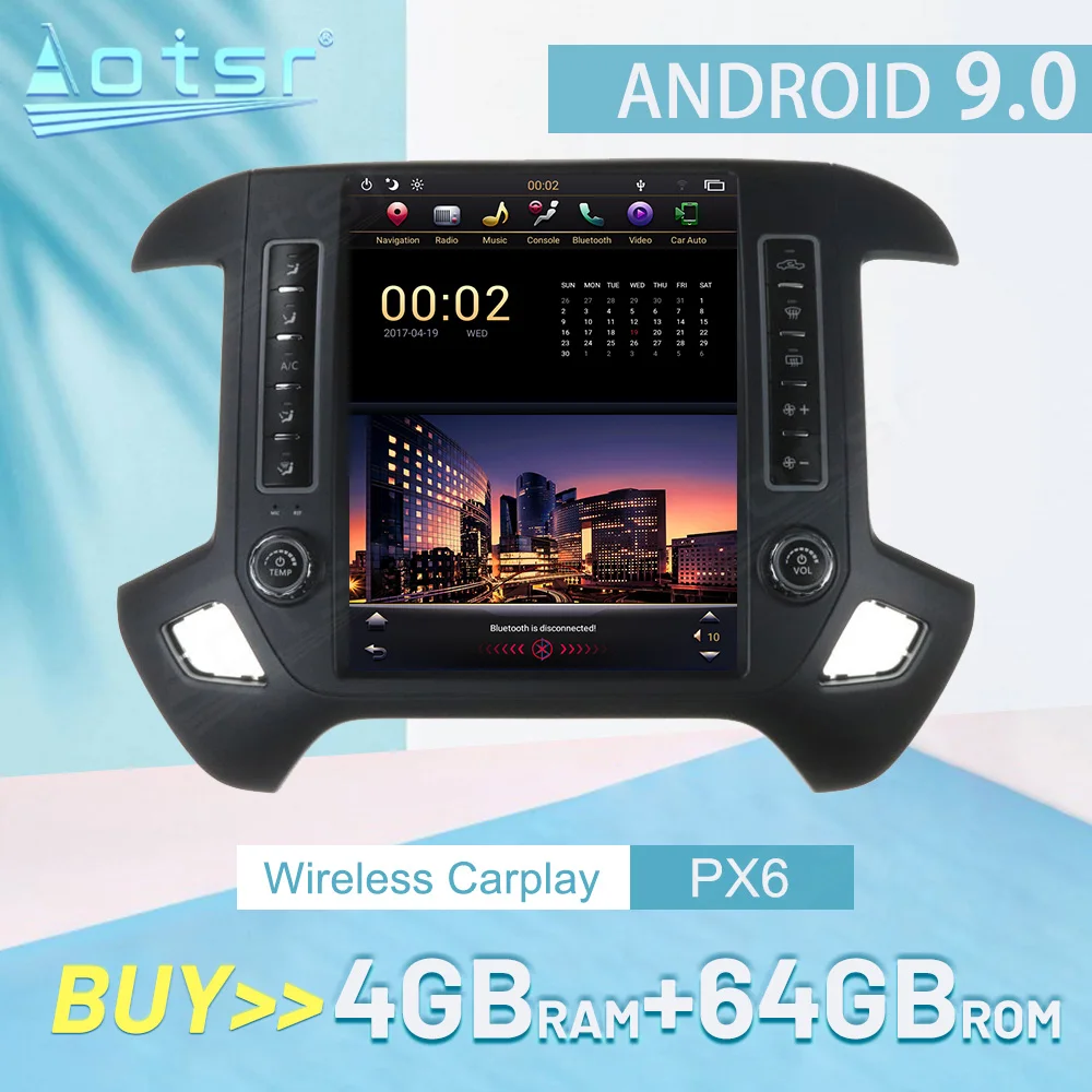 

Carplay Android 11 For GMC Sierra 2015-2018 Navigation Multimedia Player Touch Screen Stereo Head Unit