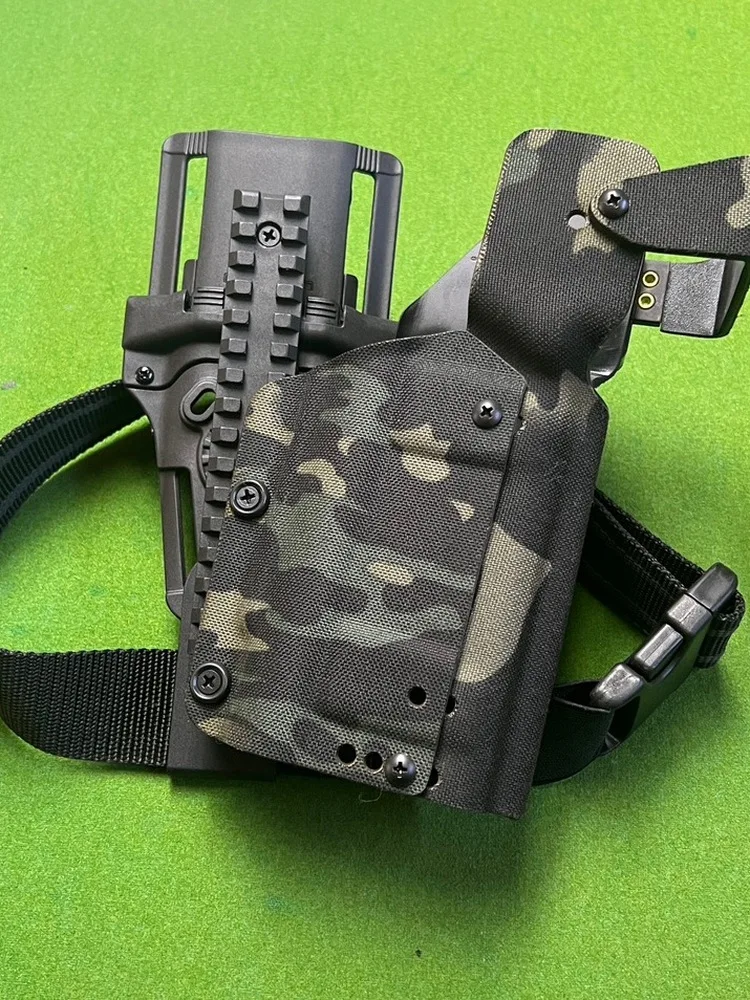 Universal Drop-Down Flalight Handheld Gun Holster VP920P320PGloTLRX300 North Qing Modern Soldier Collectible Toy Weapon