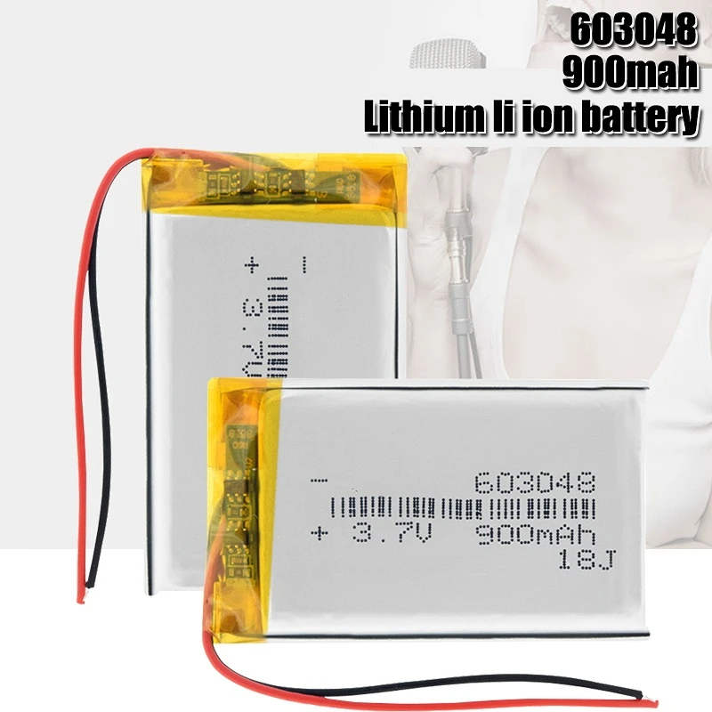 YTKavq 3.7V 750mAh Li-Po Battery - 603038 Rechargeable With 2P PH 2.0mm Connector