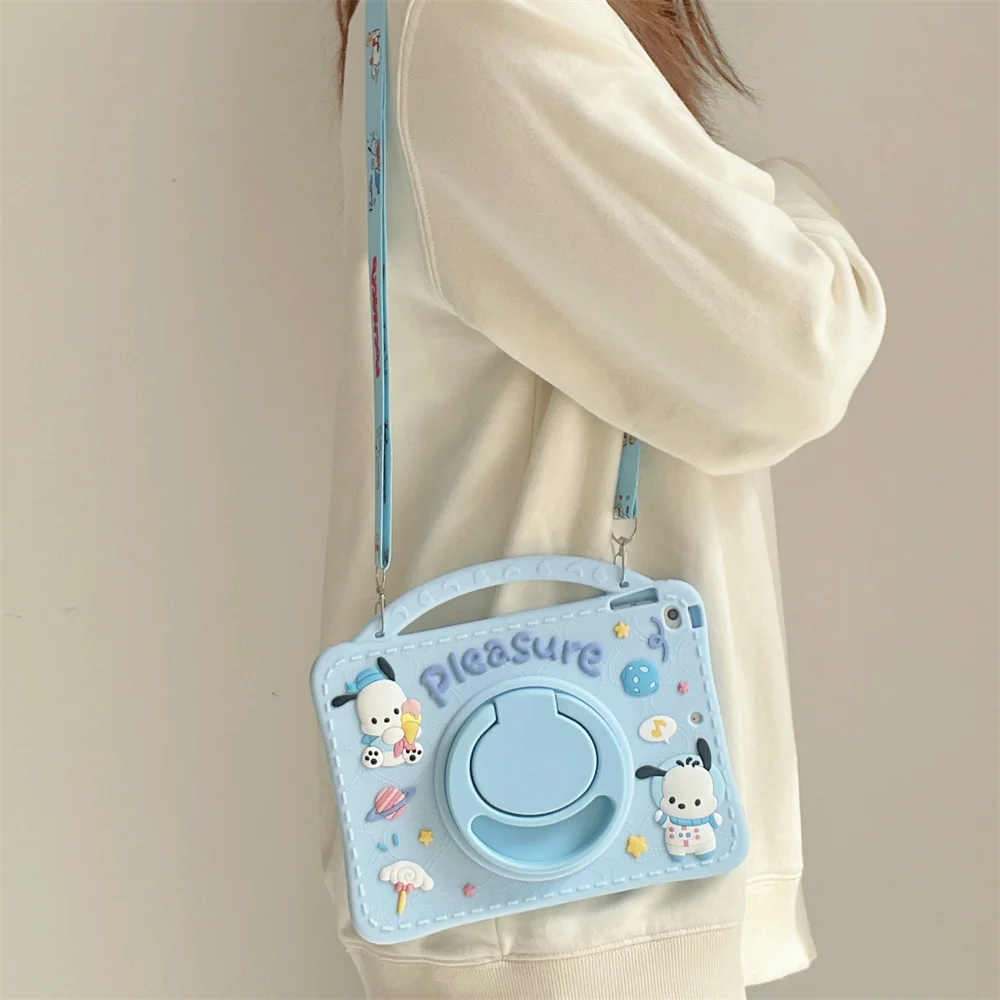 Cartoon Pochacco Silicone Tablet Protective Case