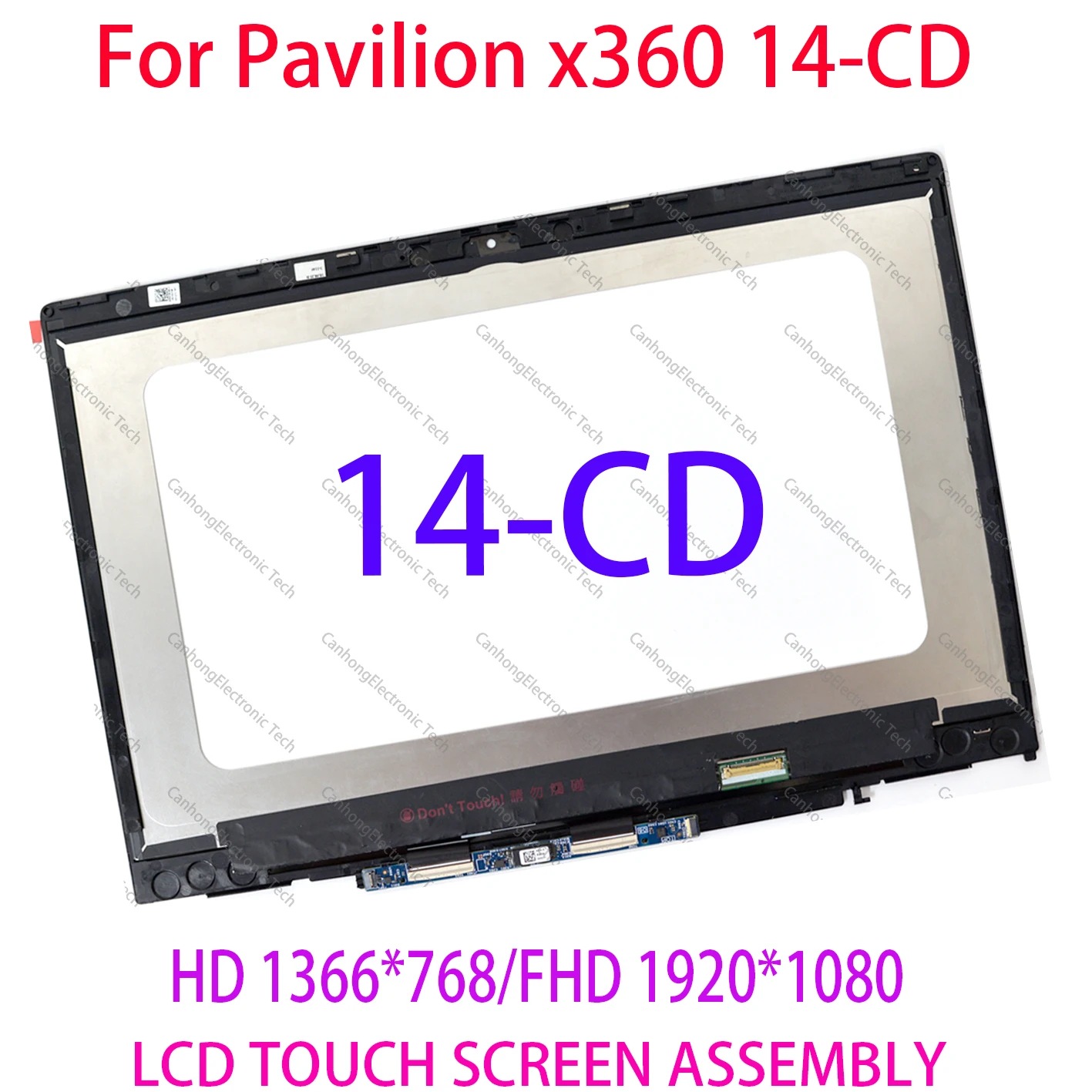

TPN-W131 14" For HP Pavilion X360 14-cd 14-cd0006tu 14-cd0007ur Laptops LCD Touch Digitizer Assembly Replacement Screen