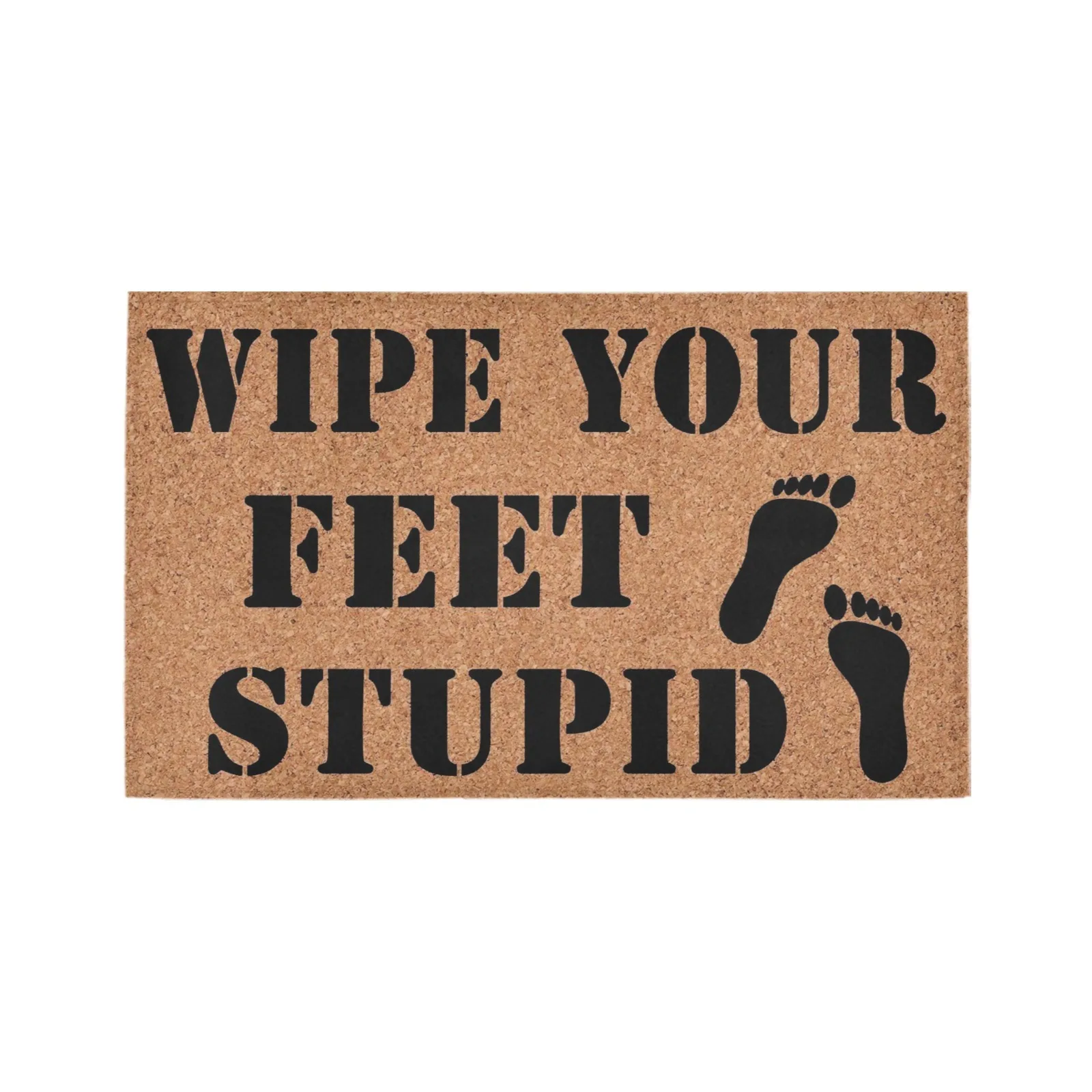 

Wipe Your Feet Stupid Doormat Outdoor Funny Rug Welcome Front Door mat Entrance House Rubber Non-Slip Floor Mat