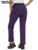 TACVASEN Women's Softshell Fleece Lining Pants Hiking Trekking Mountain Pants Cargo Work Ski Snowboard Trousers Zipper Pockets 2