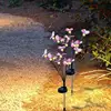 Butterfly Garden Lights 2 Pieces Butterfly Ground Light Lawn Light Butterfly Lamp Solar Power Landscape Light Outdoor 7 Light 3