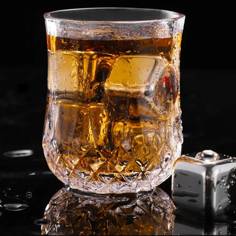 304 Stainless Steel Cube Ice Cube Food-grade Never Dilute All Types Whiskey Wine Drinks Bar Party Family Beverage Making