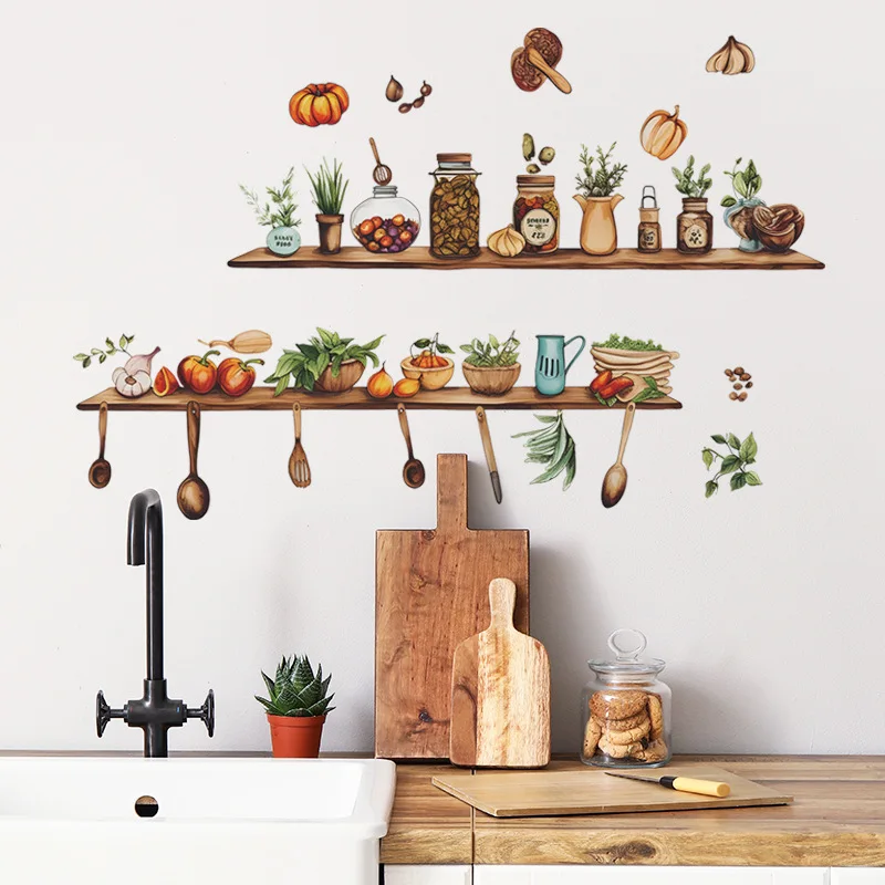 Elegant Kitchen Wall Decor - Stylish Dining Room and Creative Home Improvement Stickers