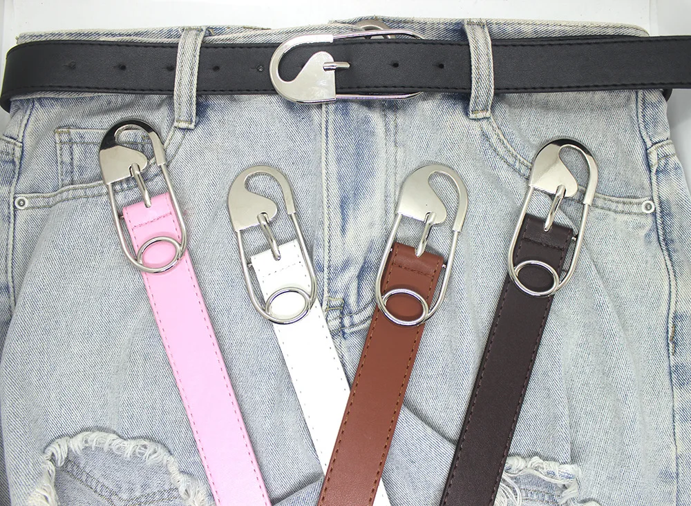 2 Ceintures En Cuir Pour Femmes - Boucle Dorée/argentée, Réglables, Pour Jeans, Robes, Pantalons, Look Décontracté Ou élégant