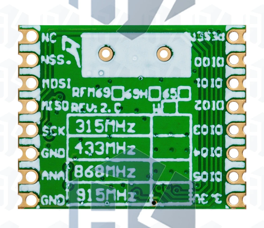 1 ~ 5PCS EGBO RFM69HW 868Mhz/433Mhz/915Mhz + 20dBm HopeRF Wireless Transceiver 868S2 Modul für Fernbedienung/HM – Detail 17