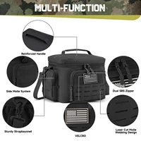 Sac isotherme thermique tactique d'extérieur, boîte à déjeuner robuste, sac à déjeuner Durable isolé étanche pour hommes repas Camping pique-nique 3