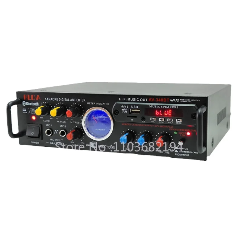 

Home Car Ktv Power Amplifier High Power Audio Speaker Small Amplifier Bluetooth Av Amplifier Professional Fancier Grade