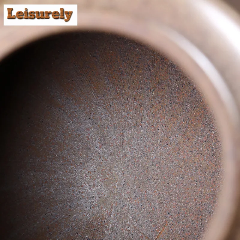 520ml Yixing Purple Clay Teapots Handmade Landscape Pot Raw Ore Wood-fired Porcelain Mud Kettle With Strainer Zisha Tea Set Gift