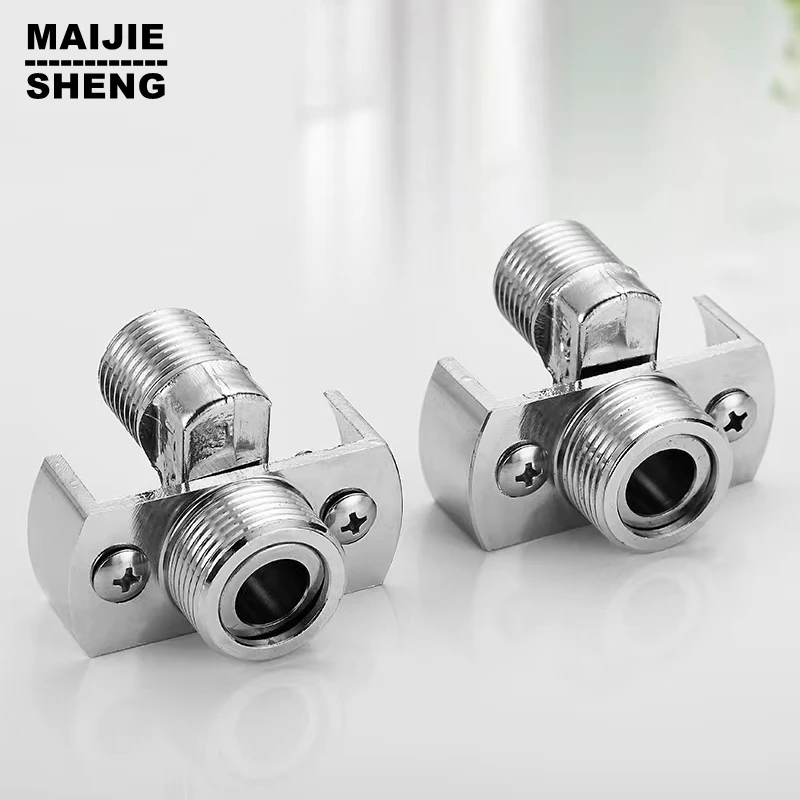 Shower Faucet Accessor Adjusting the Angle of Intake Pipe Shower Set Copper Mixer Eccentric Union For Corner Bath Mixer