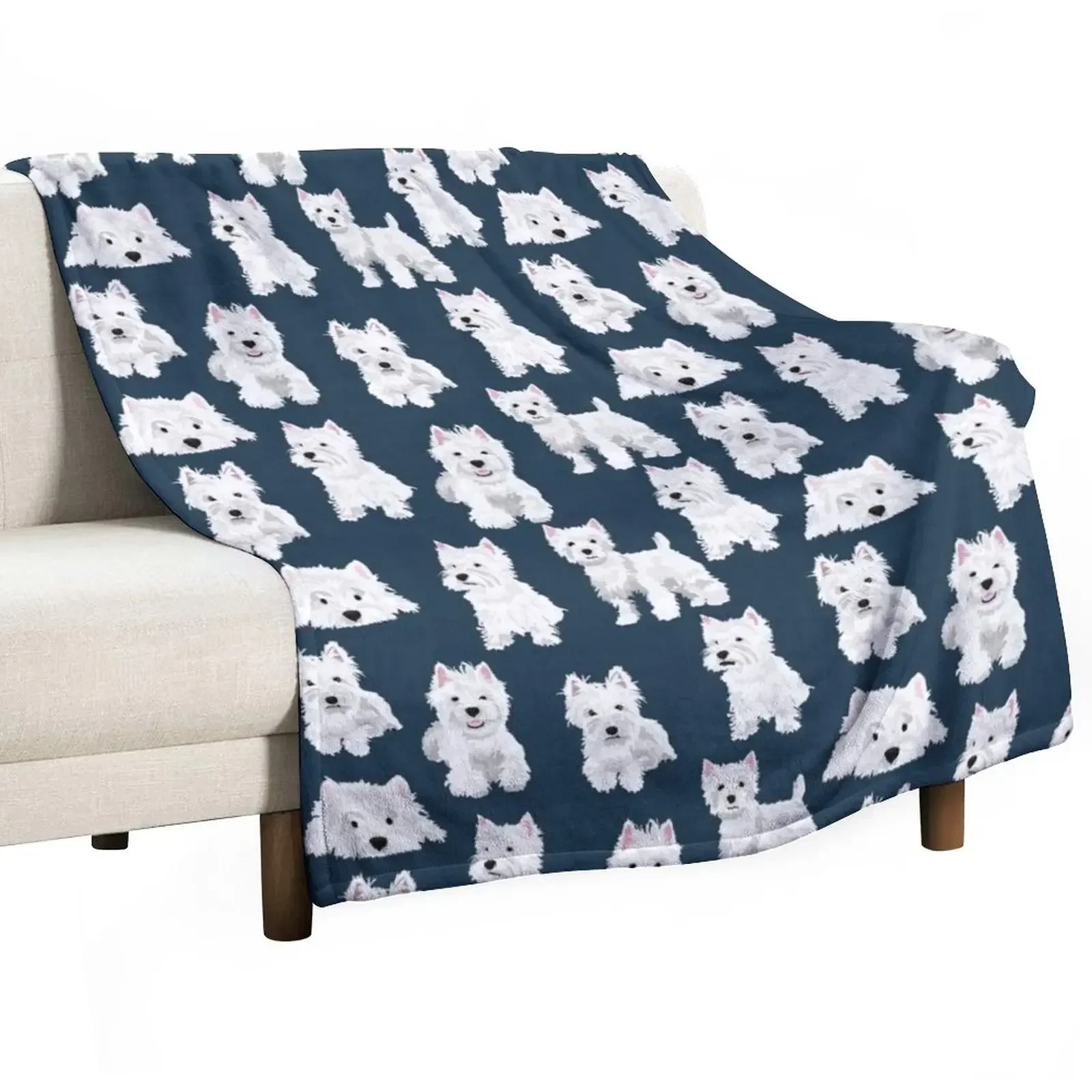 

Westie Throw Blanket Softest Travel Bed Fashionable Blankets