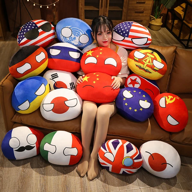 Plush Polandball Plush Doll, Brinquedo Pingente, Decoração para