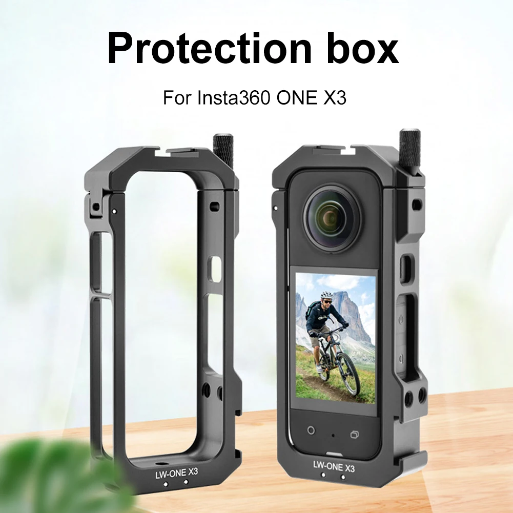 Video Camera Protective Case Shell Aluminum Alloy Camera Extended Frame Magnetic Bayonet Accessories for Insta360 X3