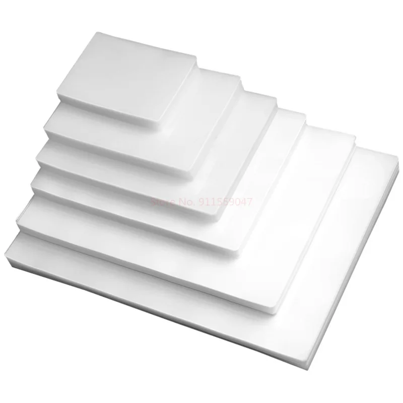 Filme de Estratificação Térmica Tamanho a4 Pet Mais Eva Plastifieuse para Laminador de Rolo Plástico Plastificadora 100 Peças 80mic - Imagem 5