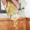 120ml 4oz Glass Spice Jars Transparent Perforated Seasoning Jar with Bamboo wood lid Kitchen Pepper Storage Container 3