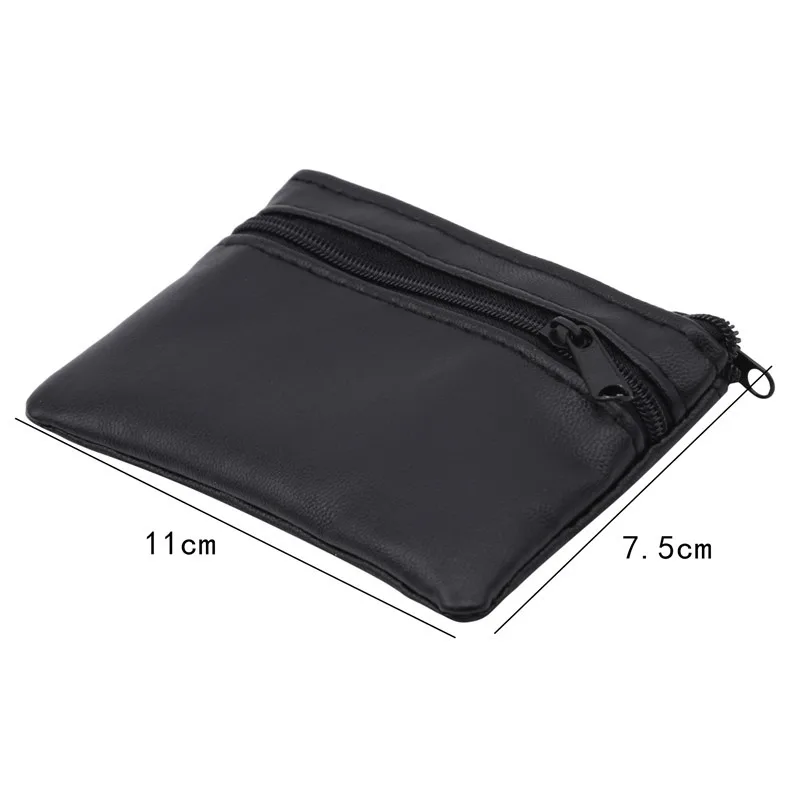 Coin Purse Men Women Card Coin Key Soft Holder Zip Leather Wallet Pouch Bag Purse Gift Fashion Mini Coin Holders