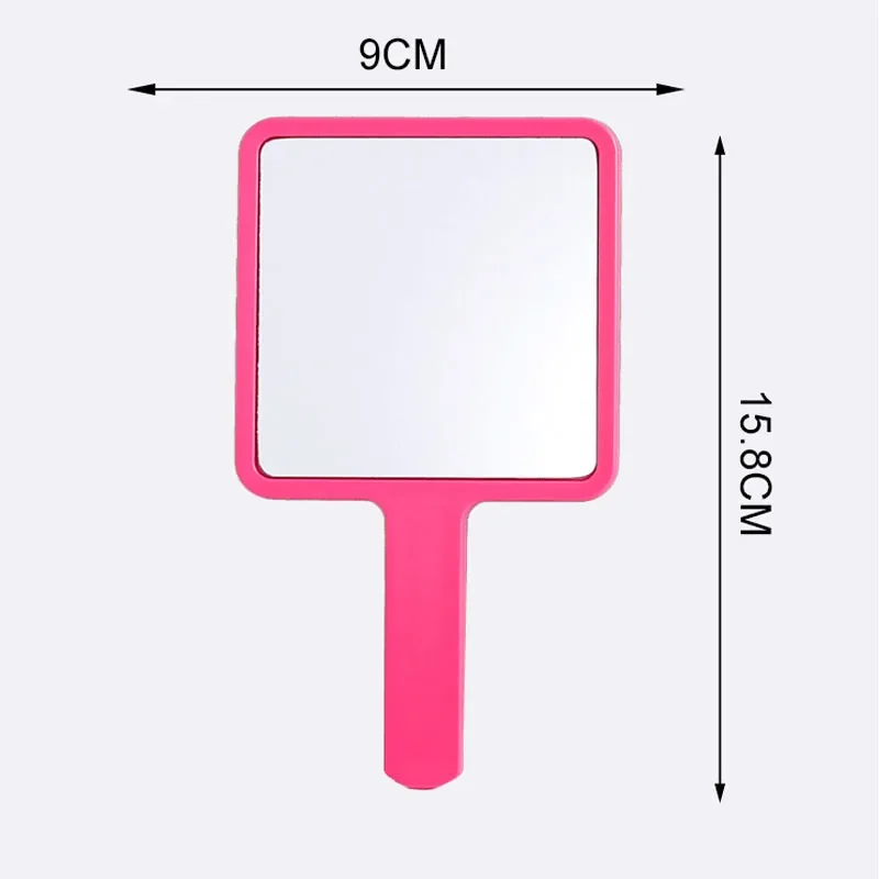 Makeup Mirror 1Pc Handheld Square Female Portable Cosmetic Beauty Tools Vanity Desktop Make Up Mirror Tools 거울 makeup mirror
