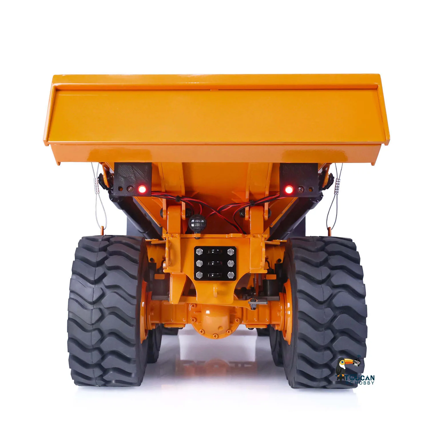 XDRC 1/14 RC Metal Hydraulic Articulated Truck RTR 6x6 Simulation I6S Radio Motor Model Sound Light System Toys TH21426 3