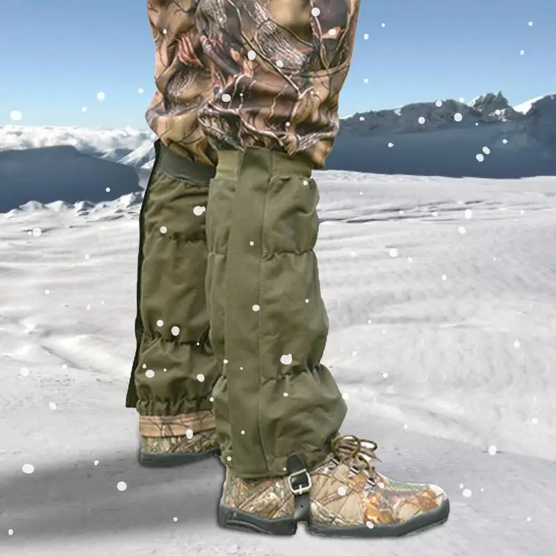 1 Pair Waterproof Leg Gaiters For Hunting Camping Outdoor Hiking Snow Legging Boots Gaiters Shoes Cover Knee Pad waterproof leg gaiters