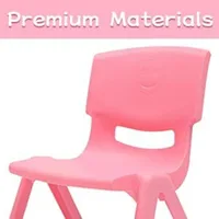 Stackable Stools, 6 Pcs Colorful Plastic Classrooms Chairs for Kids Learning Chairs Indoor Outdoor,Preschool,Daycare Center 4