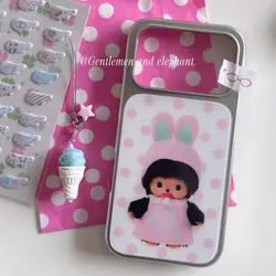 Kawaii Pink Polka Dot Cartoon Doll Heart Gift Phone Case - iPhone 15 Plus (Only case)